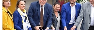 Inauguration des vestiaires sportifs du stade Léo Lagrange de Chenôve